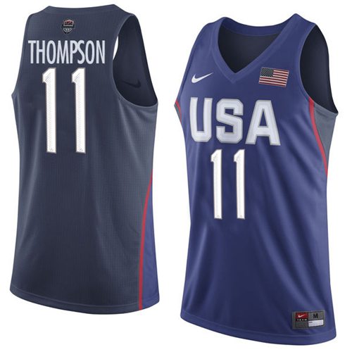 Klay Thompson USA Basketball navy jersey