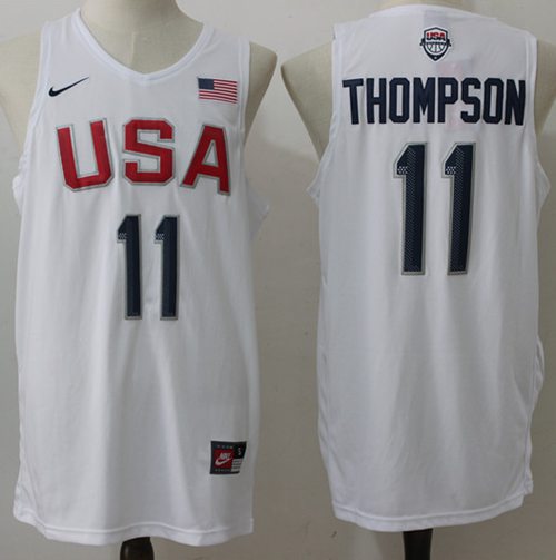 Klay Thompson USA Basketball white jersey