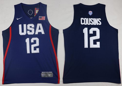 DeMarcus Cousins USA Basketball navy jersey
