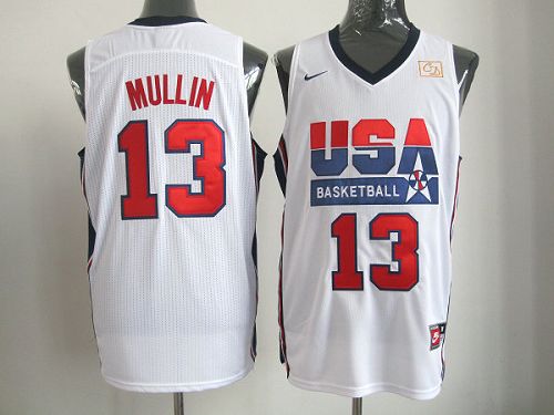 Chris Mullin USA Basketball white Retro jersey