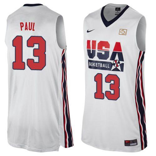 Chris Paul USA Basketball white Retro jersey