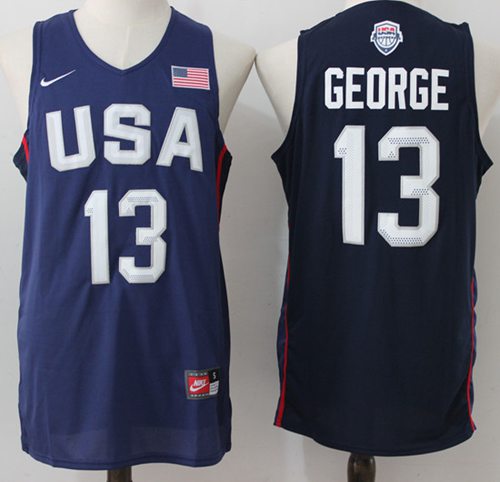 Paul George USA Basketball navy jersey