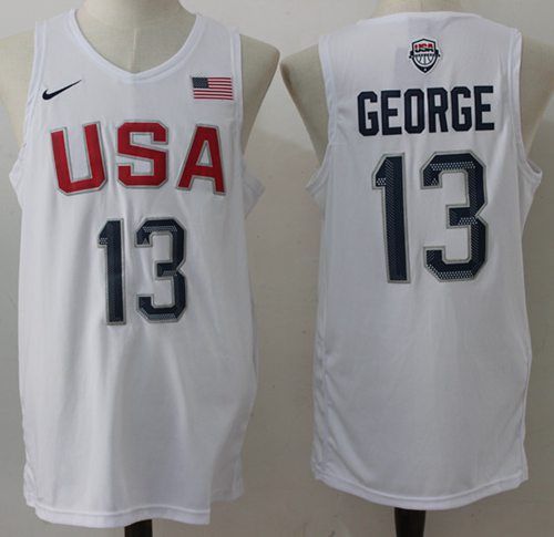 Paul George USA Basketball white jersey