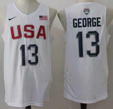 Paul George USA Basketball white jersey