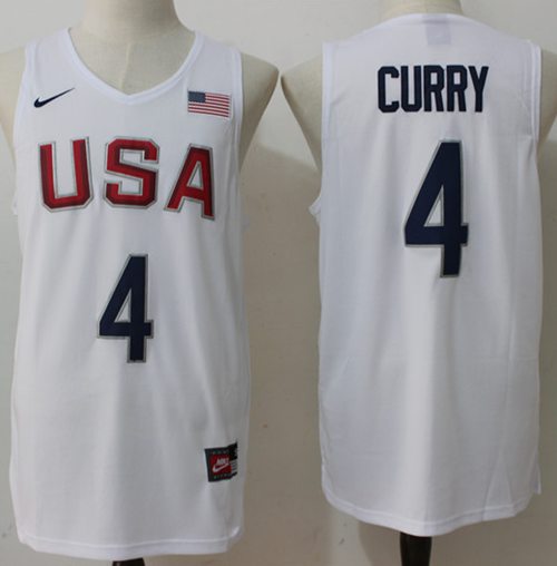 Stephen Curry USA Basketball white jersey