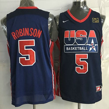 David Robinson USA Basketball blue Retro jersey