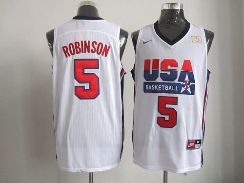 David Robinson USA Basketball white Retro jersey