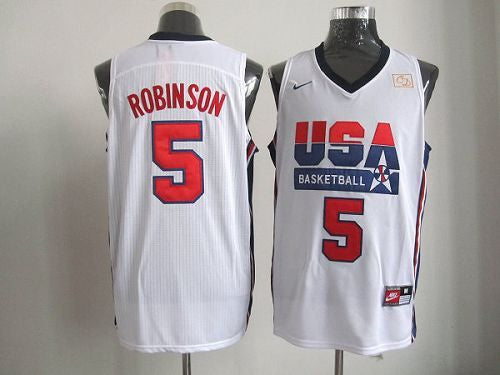 David Robinson USA Basketball white Retro jersey