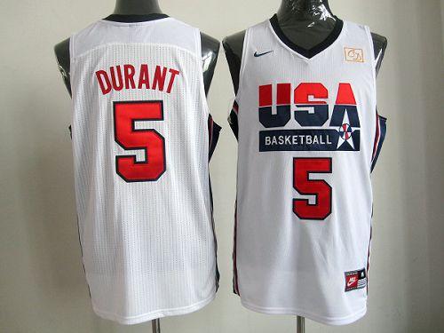 Kevin Durant USA Basketball white Retro jersey