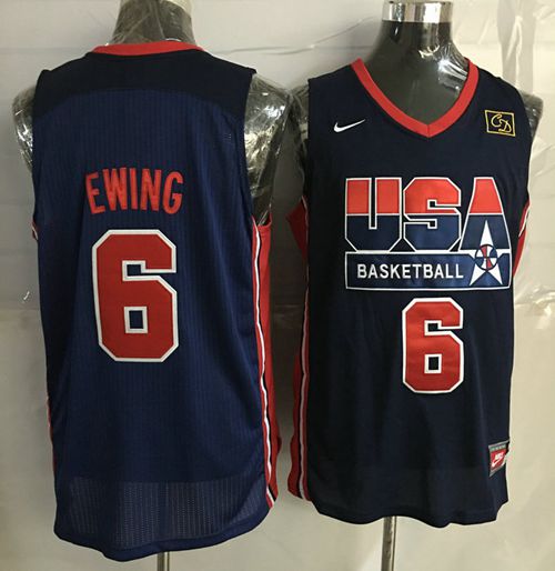 Patrick Ewing USA Basketball blue Retro jersey