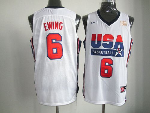 Patrick Ewing USA Basketball white Retro jersey
