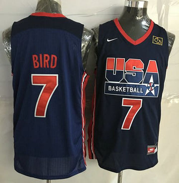 Larry Bird USA Basketball blue Retro jersey