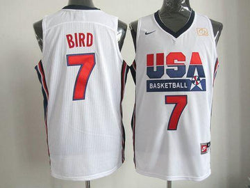 Larry Bird USA Basketball white Retro jersey