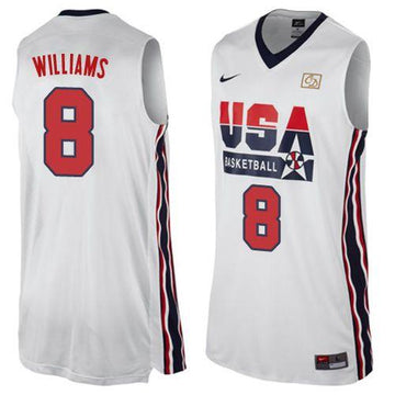 Deron Williams USA Basketball white Retro jersey