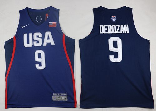 DeMar DeRozan USA Basketball navy jersey