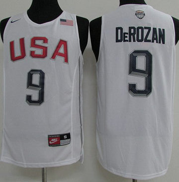 DeMar DeRozan USA Basketball white jersey