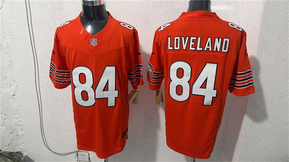 Colston Loveland Chicago Bears orange Vapor jersey