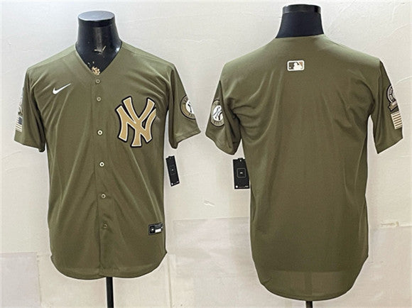 Custom New York Yankees olive jersey