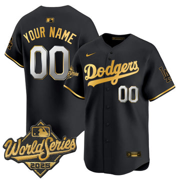 Custom Los Angeles Dodgers black Vapor jersey