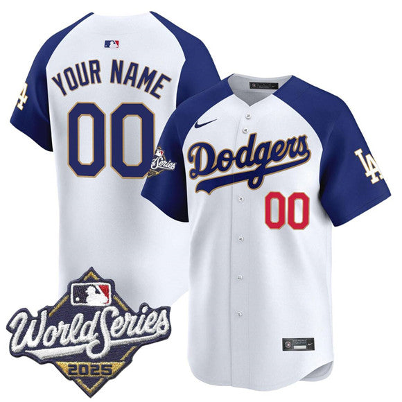 Custom Los Angeles Dodgers white Vapor jersey