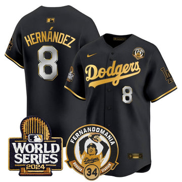 Enrique Hernández Los Angeles Dodgers black Limited jersey