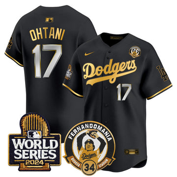 Shohei Ohtani Los Angeles Dodgers black Limited jersey