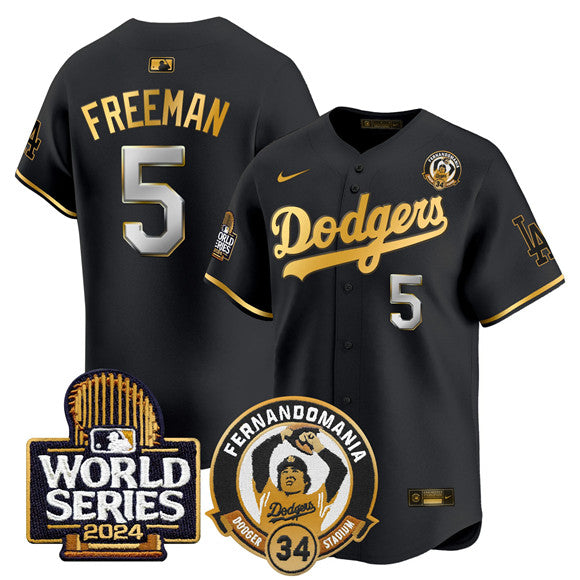 Freddie Freeman Los Angeles Dodgers black Limited jersey