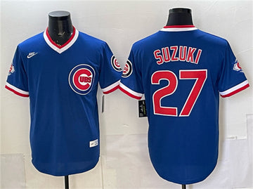 Seiya Suzuki Chicago Cubs royal Vapor jersey