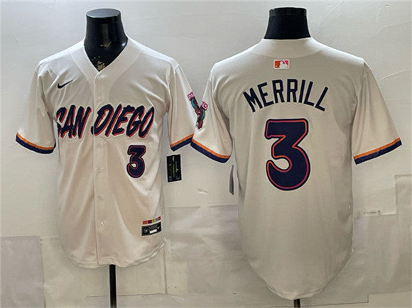 Jackson Merrill San Diego Padres cream City Connect jersey