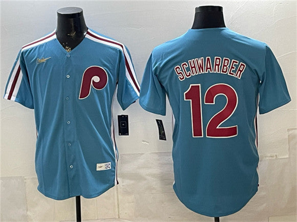 Kyle Schwarber Philadelphia Phillies blue jersey