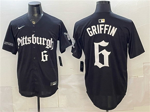 Konnor Griffin Pittsburgh Pirates black City Edition jersey