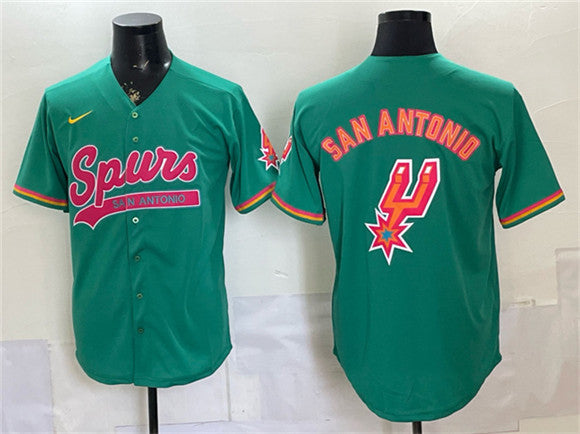 Team Big Logo San Antonio Spurs teal jersey