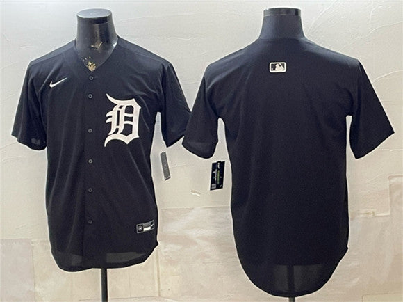 Custom Detroit Tigers black Limited jersey