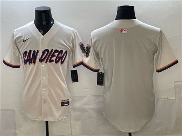 Custom San Diego Padres cream City Connect jersey