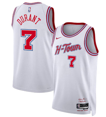 Kevin Durant Houston Rockets white City Edition jersey