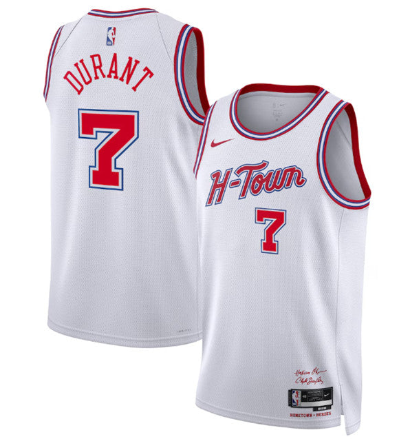 Kevin Durant Houston Rockets white City Edition jersey