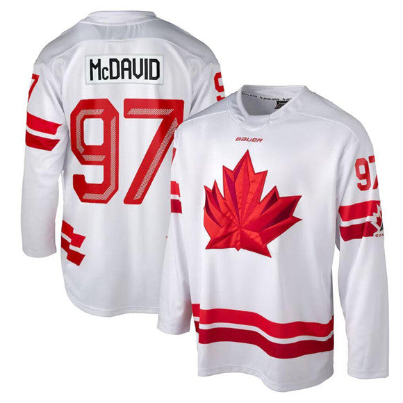 Connor McDavid Team Canada white jersey