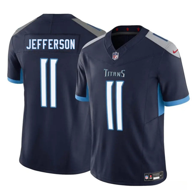 Van Jefferson Tennessee Titans navy FUSE jersey