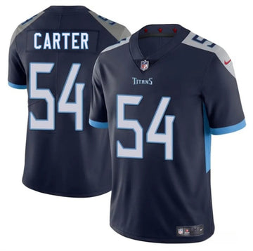 Lorenzo Carter Tennessee Titans navy jersey
