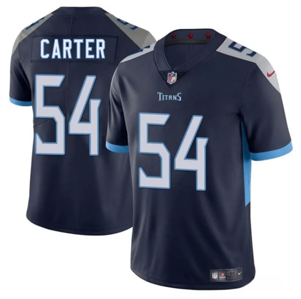 Lorenzo Carter Tennessee Titans navy jersey