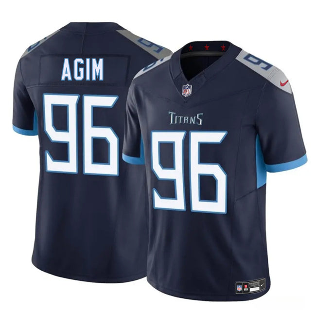 McTelvin Agim Tennessee Titans navy FUSE jersey