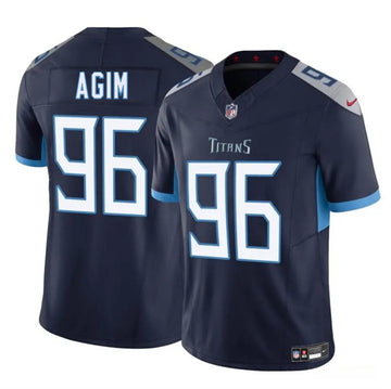 McTelvin Agim Tennessee Titans navy FUSE jersey