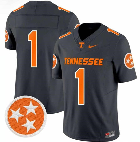 Custom Tennessee Volunteers charcoal jersey