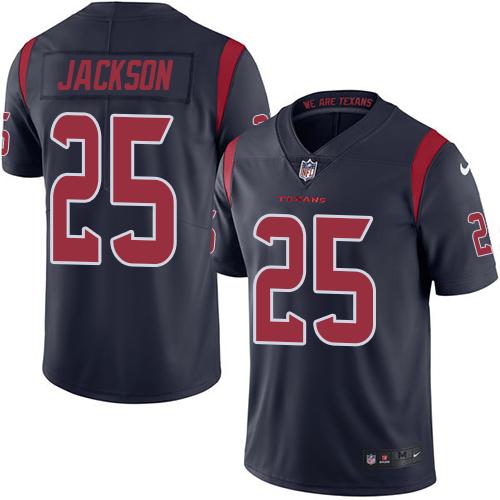 Kareem Jackson Houston Texans navy jersey