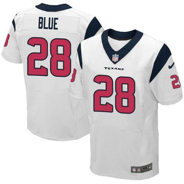 Alfred Blue Houston Texans white Elite jersey