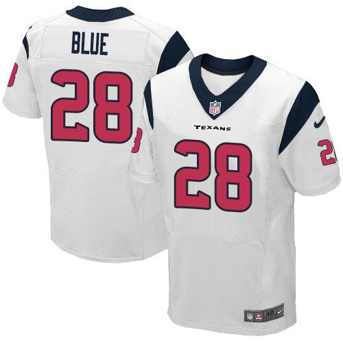 Alfred Blue Houston Texans white Elite jersey