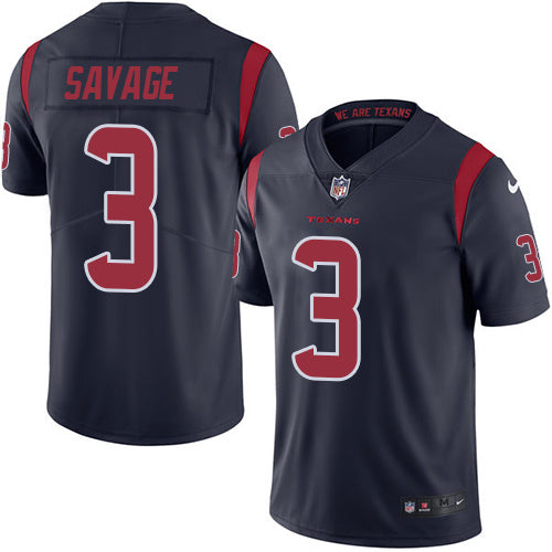 Tom Savage Houston Texans navy jersey