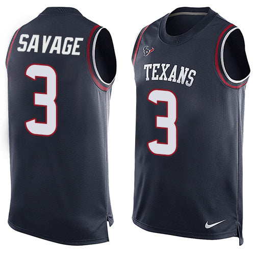Tom Savage Houston Texans navy jersey