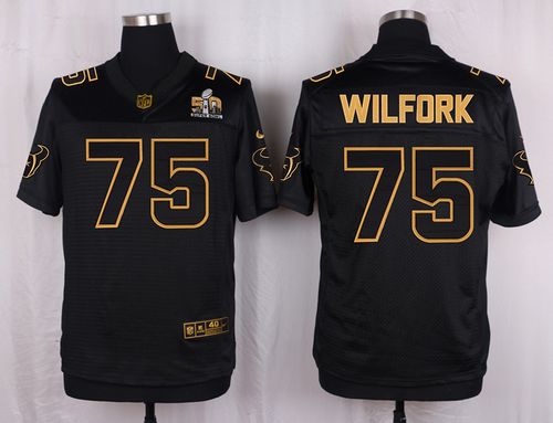 Vince Wilfork Houston Texans black Gold Collection jersey
