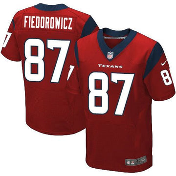 CJ Fiedorowicz Houston Texans red Elite jersey